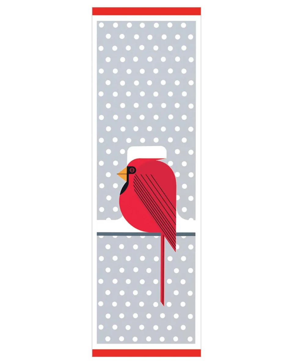 pomegranate-bookmarks-charley-harper-cool-cardinal-lesezeichen image 1