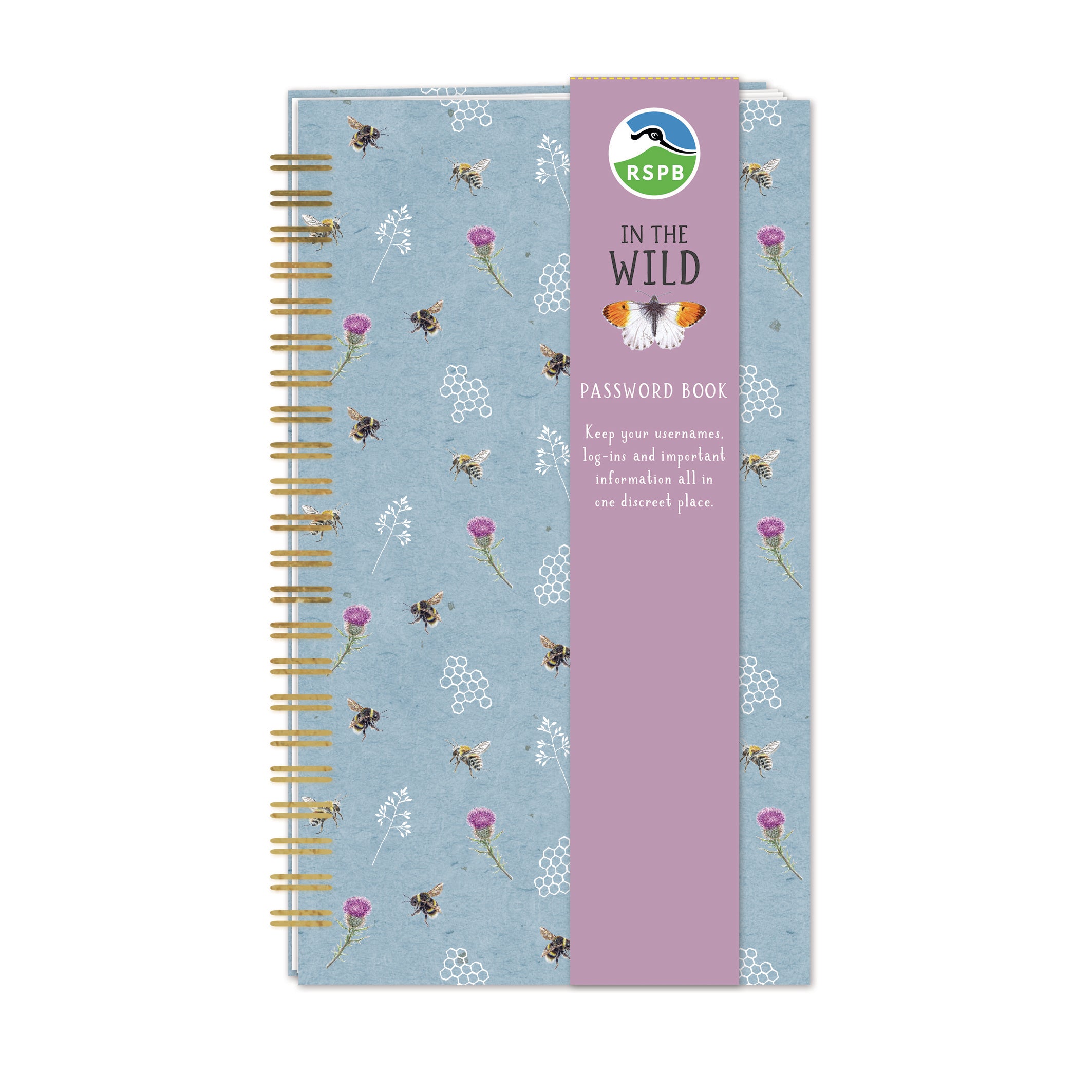 otter-house-rspb-in-the-wild-passwortbuch-biene-blumen image 2