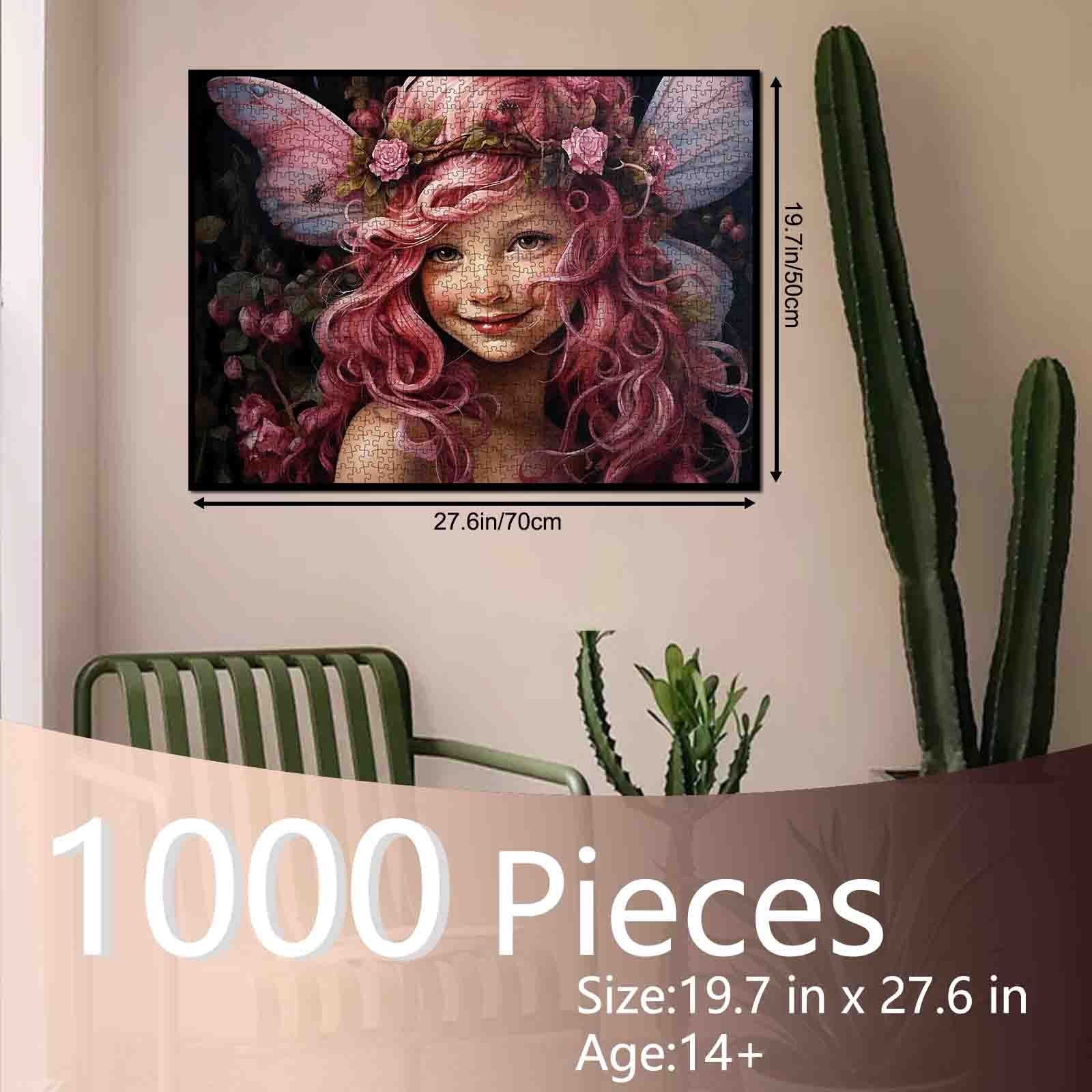 tucocoo-smiling-fairy-pink-hair-puzzle-1000-teile-rosen image 5