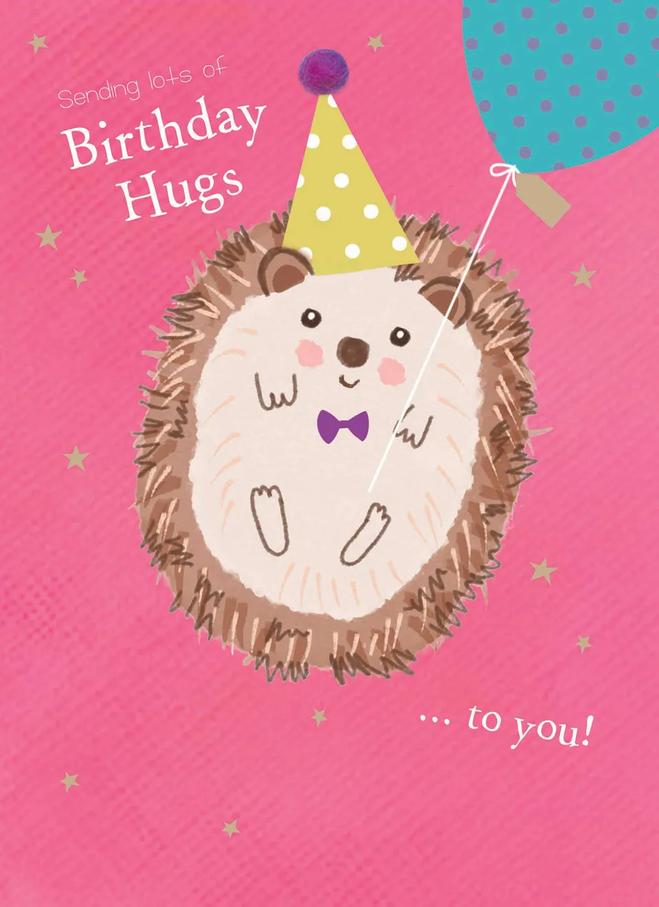 otter-house-pom-poms-geburtstagskarte-igel-birthday-hugs image 1