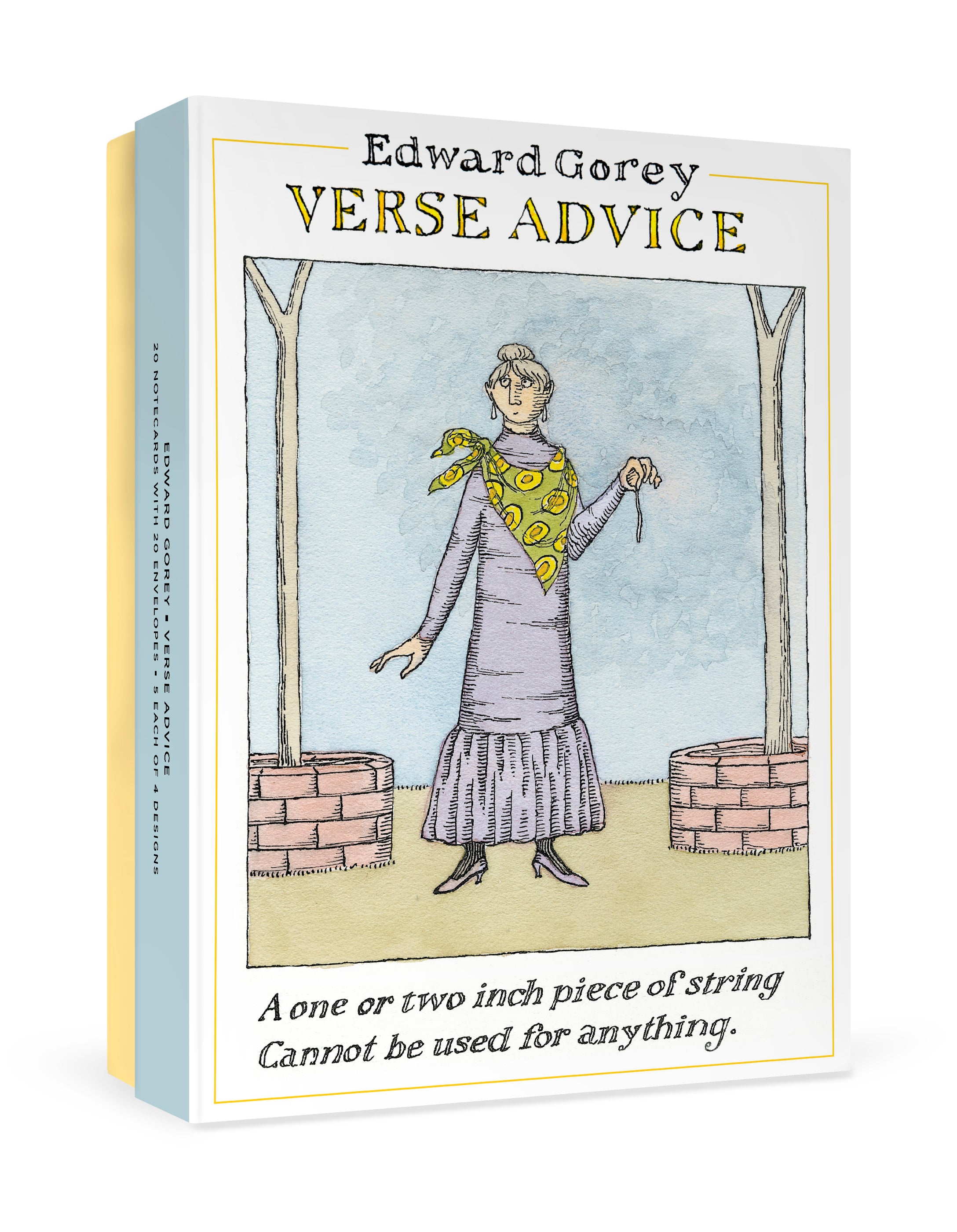 pomegranate-boxed-notecards-edward-gorey-verse-advice-karten-20er image 1