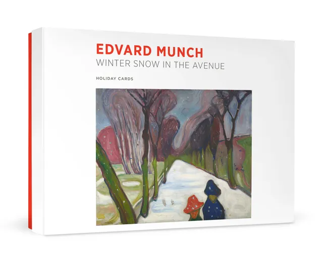 pomegranate-edvard-munch-winter-snow-weihnachtskarten-set-landschaft image 1