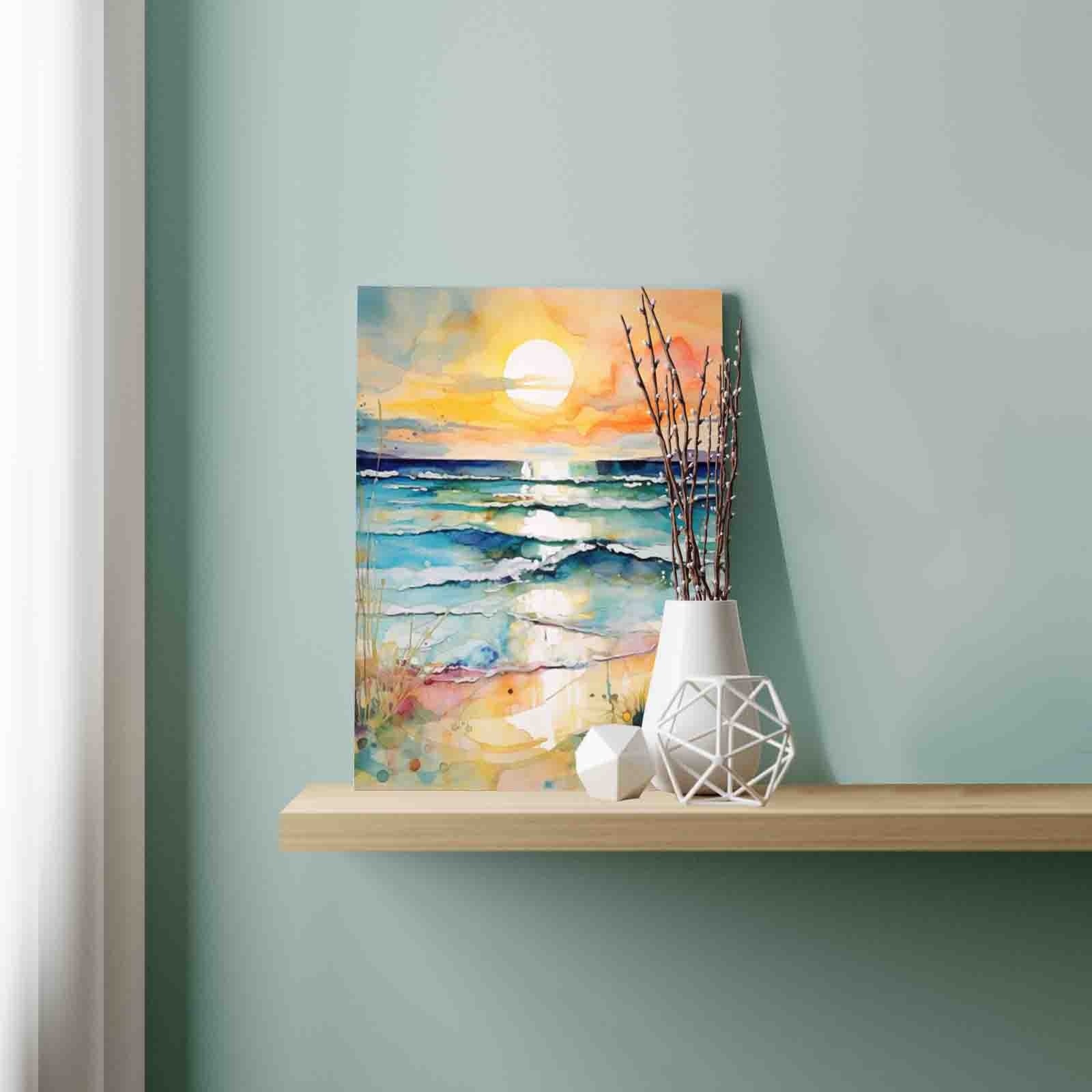 tucocoo-paint-by-numbers-watercolor-sunset-shore-malen-nach-zahlen-40x50-cm image 3
