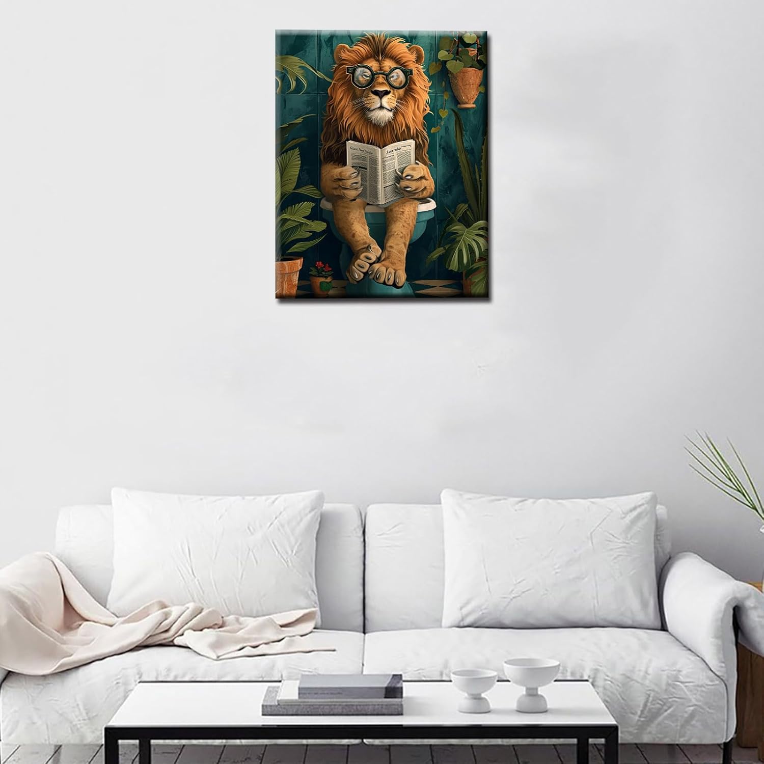 tucocoo-lion-on-the-toilet-malen-nach-zahlen-ohne-rahmen image 3