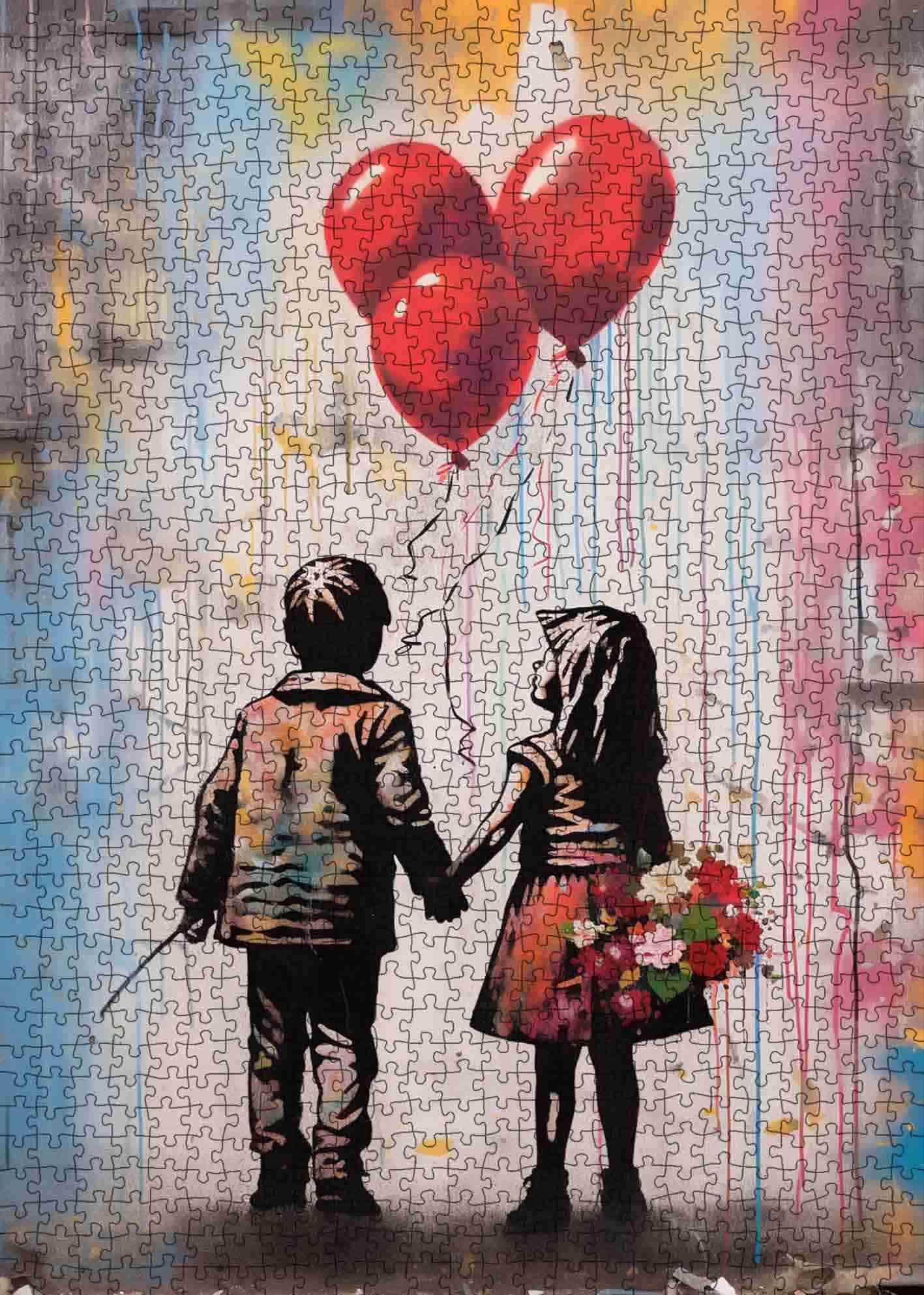 tucocoo-boy-and-girl-holding-hands-puzzle-1000-teile-graffiti image 2