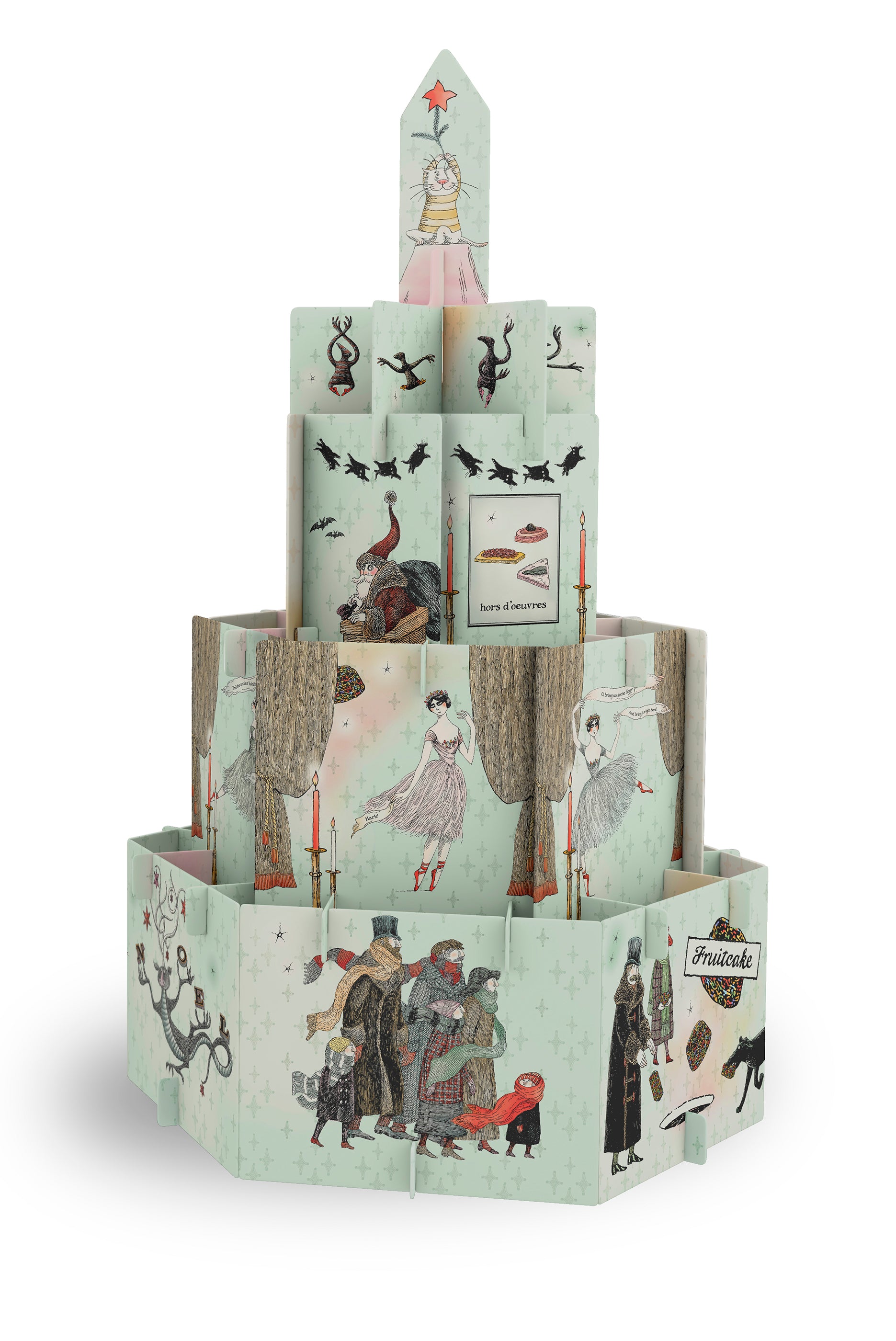 pomegranate-keepsake-boxes-eclectic-christmas-deko-bastelset-gorey image 2
