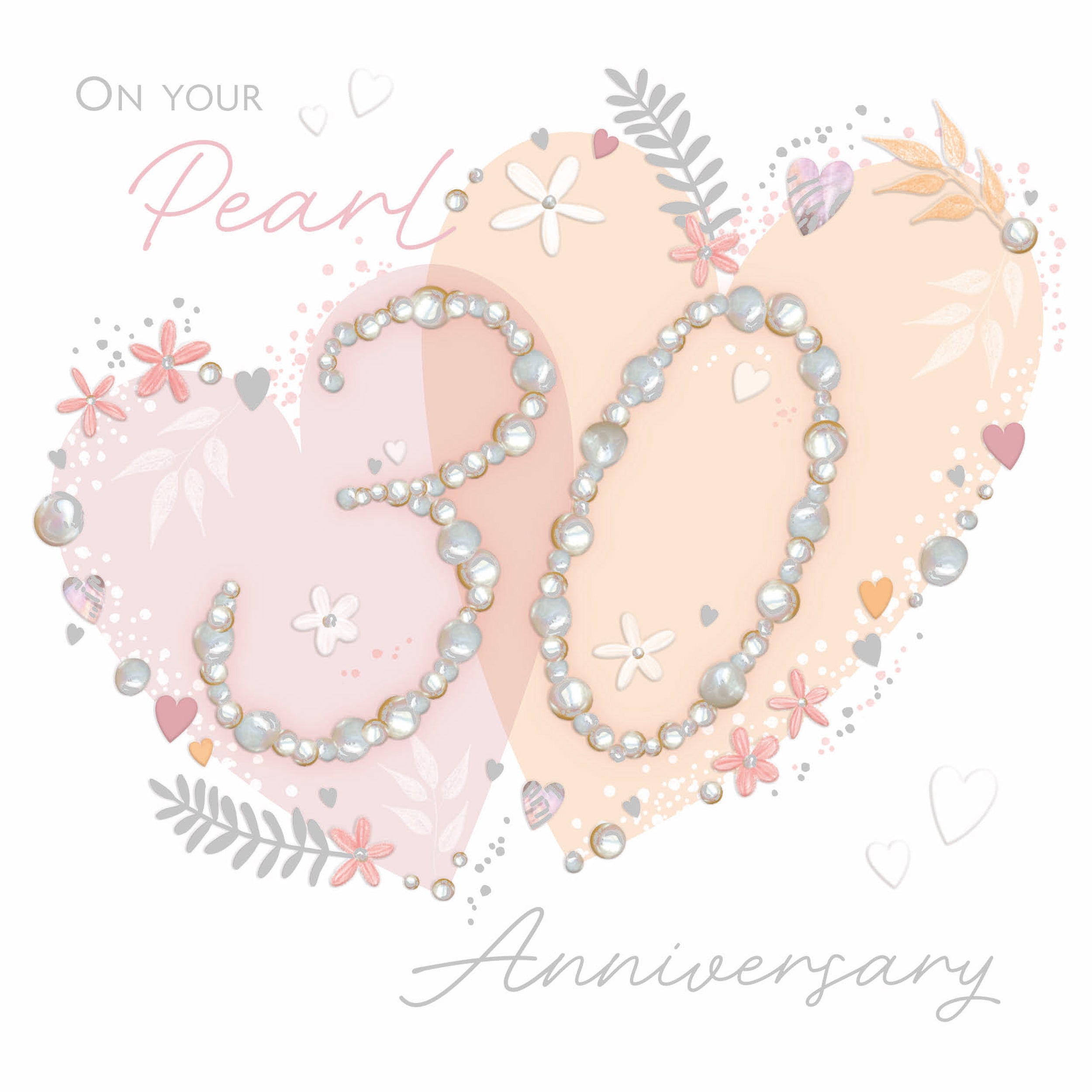 otter-house-anniversary-30-pearl-heart-gru-karte-hochzeitstag image 1