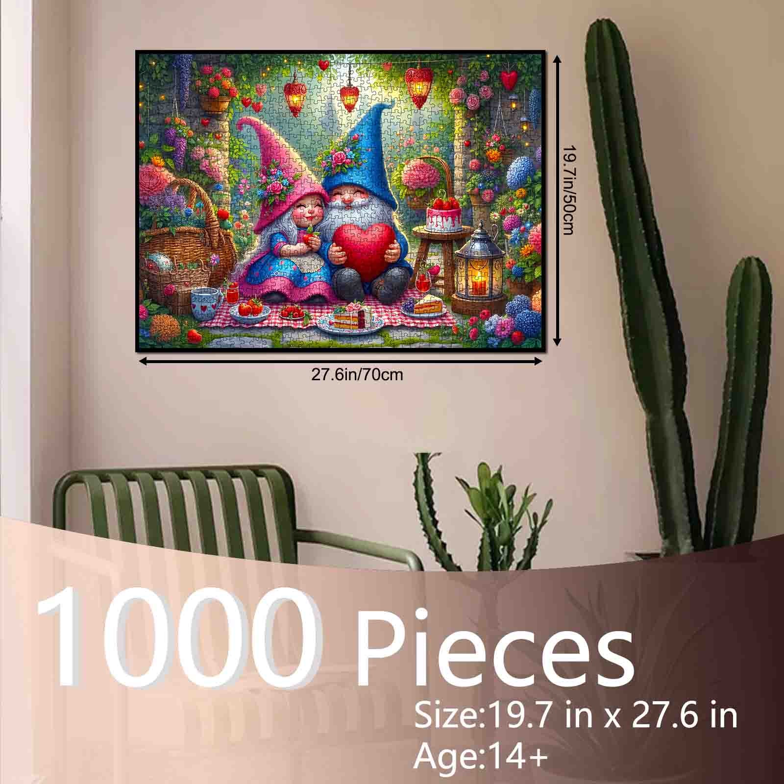 tucocoo-jigsaw-puzzles-enchanted-gnome-love-garden-puzzle-1000-teile image 5