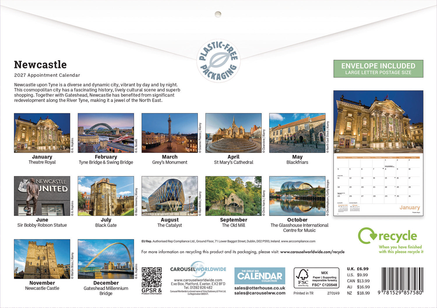 otter-house-newcastle-wandkalender-2027-a4-stadt image 2
