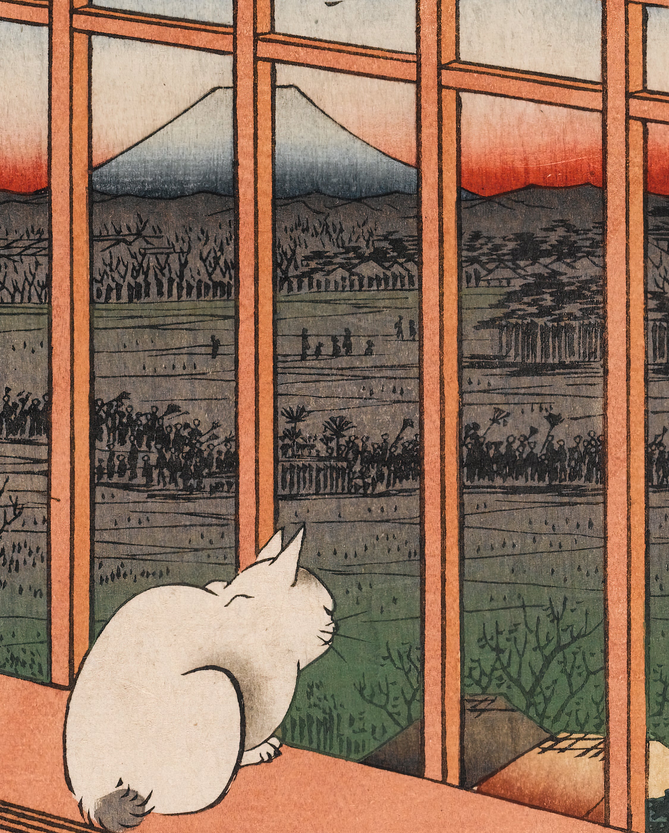 pomegranate-bookmarks-hiroshige-lesezeichen-asakusa-ricefields image 2