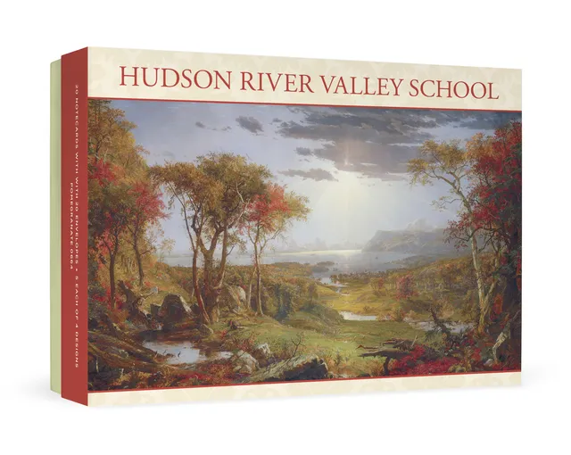 pomegranate-hudson-river-klappkarten-set-20-karten-box image 1