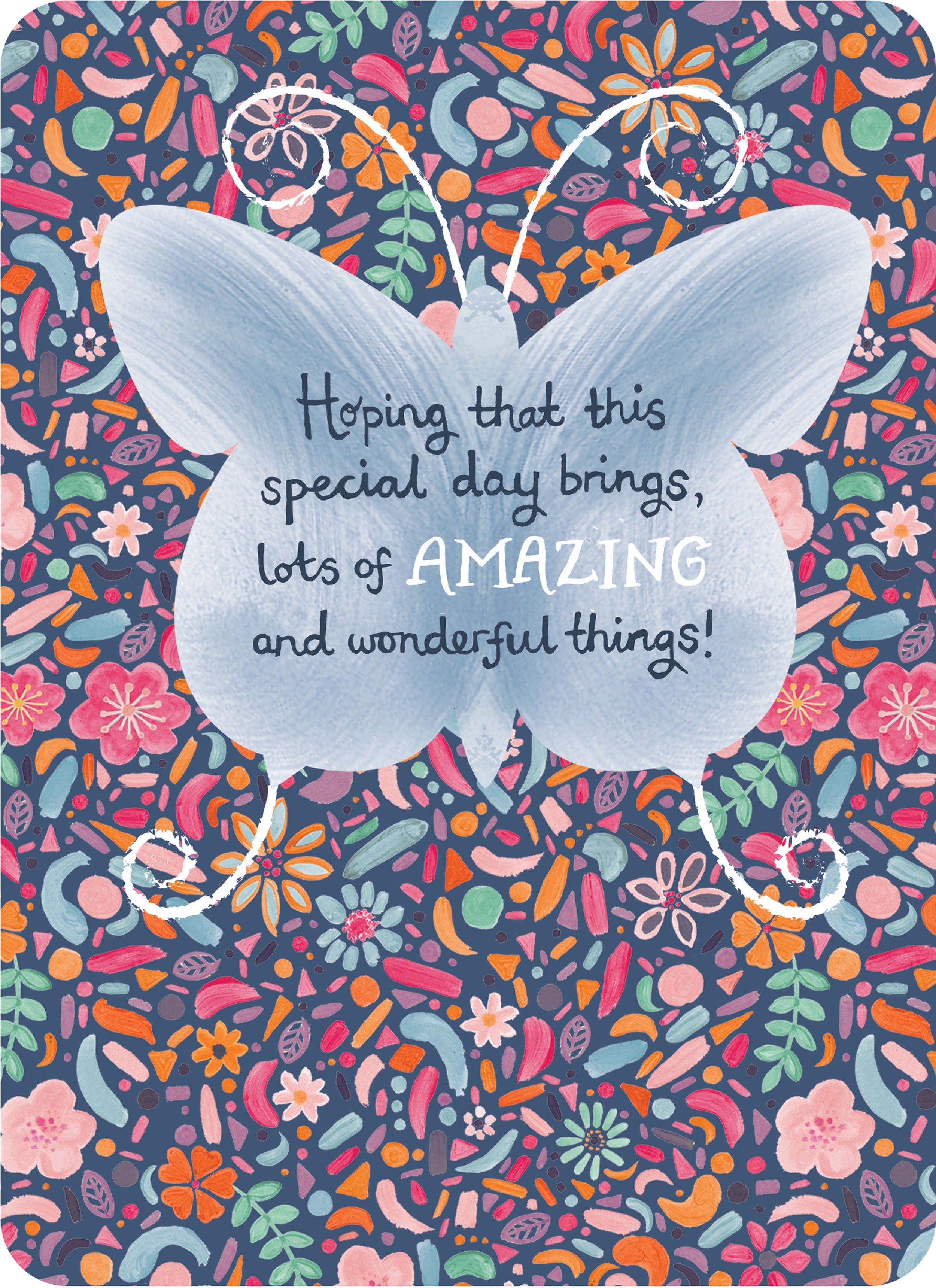 otter-house-beautiful-moments-butterfly-on-pattern-gru-karte-blume image 1