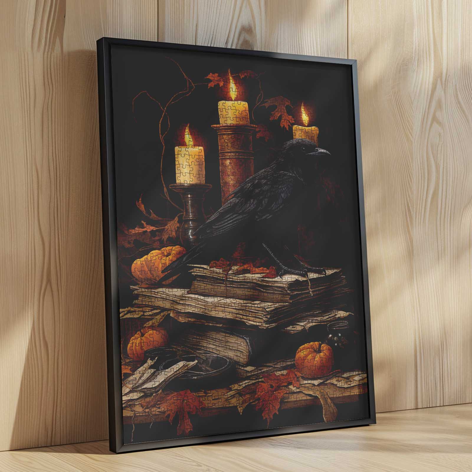tucocoo-raven-candlelight-puzzle-1000-teile-gothic image 4