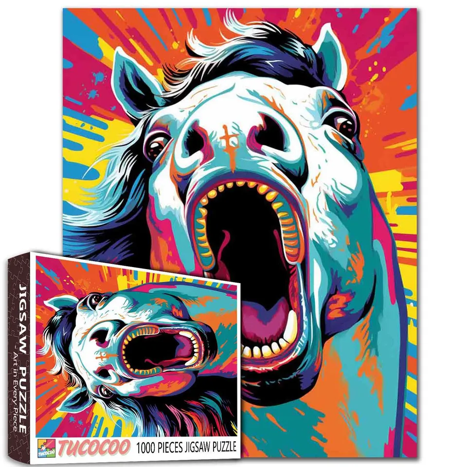 tucocoo-pop-art-horse-puzzle-1000-teile-pferd image 1