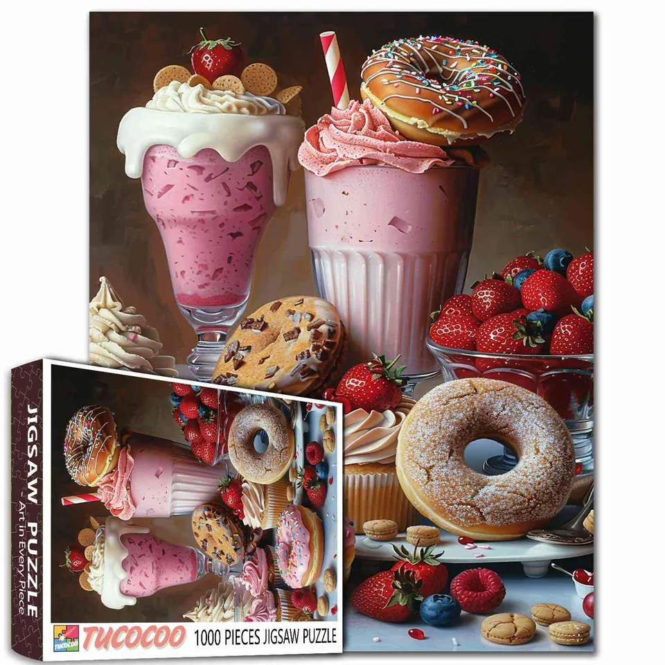 tucocoo-milkshakes-and-sweets-puzzle-1000-teile-dessert image 1