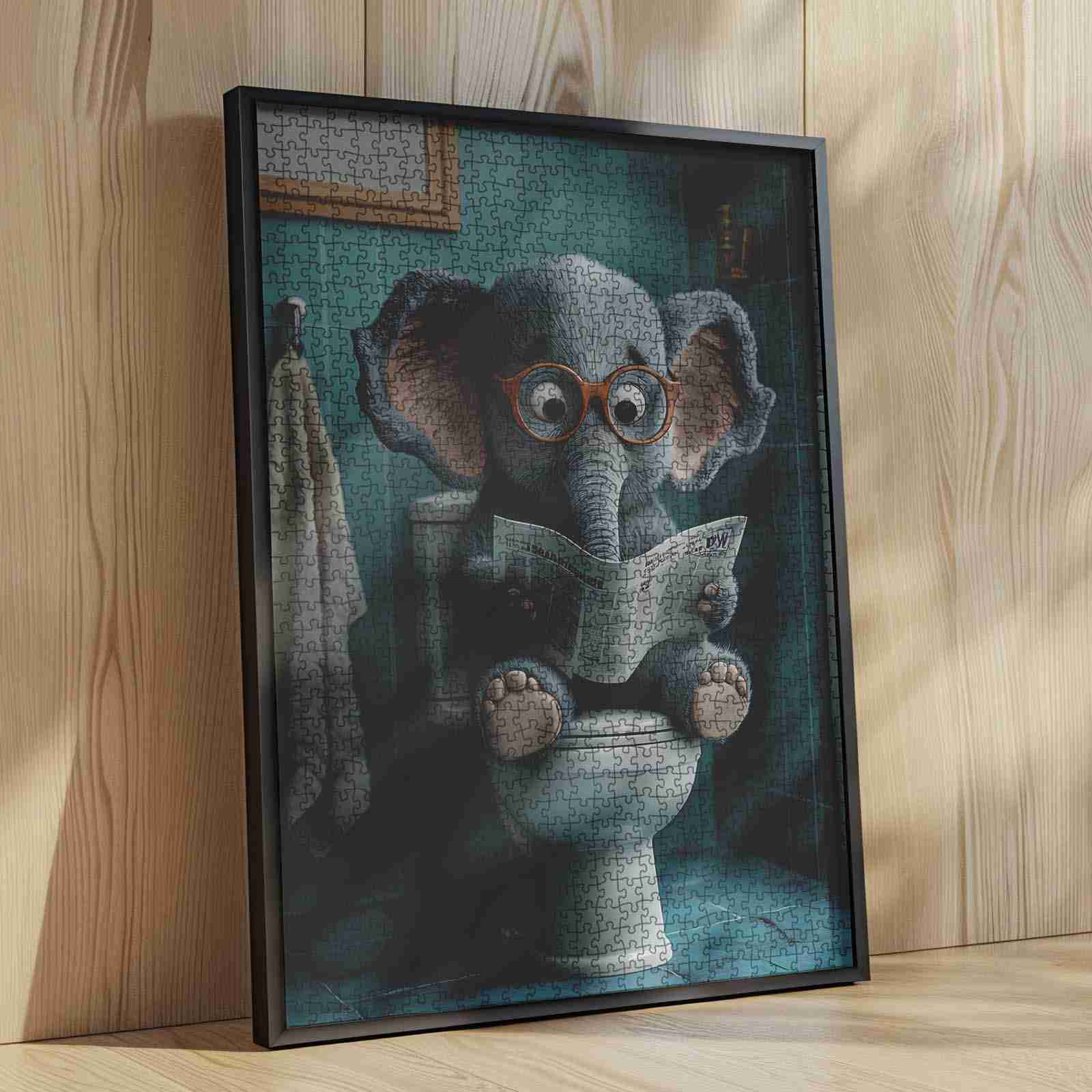 tucocoo-playful-elephant-in-glasses-puzzle-1000-teile-elefant image 4