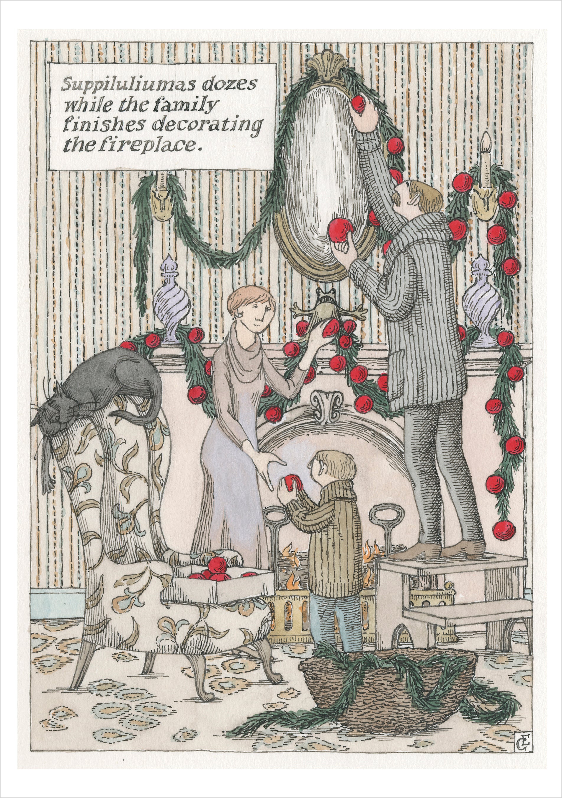 pomegranate-edward-gorey-weihnachtskarten-set-humor image 3