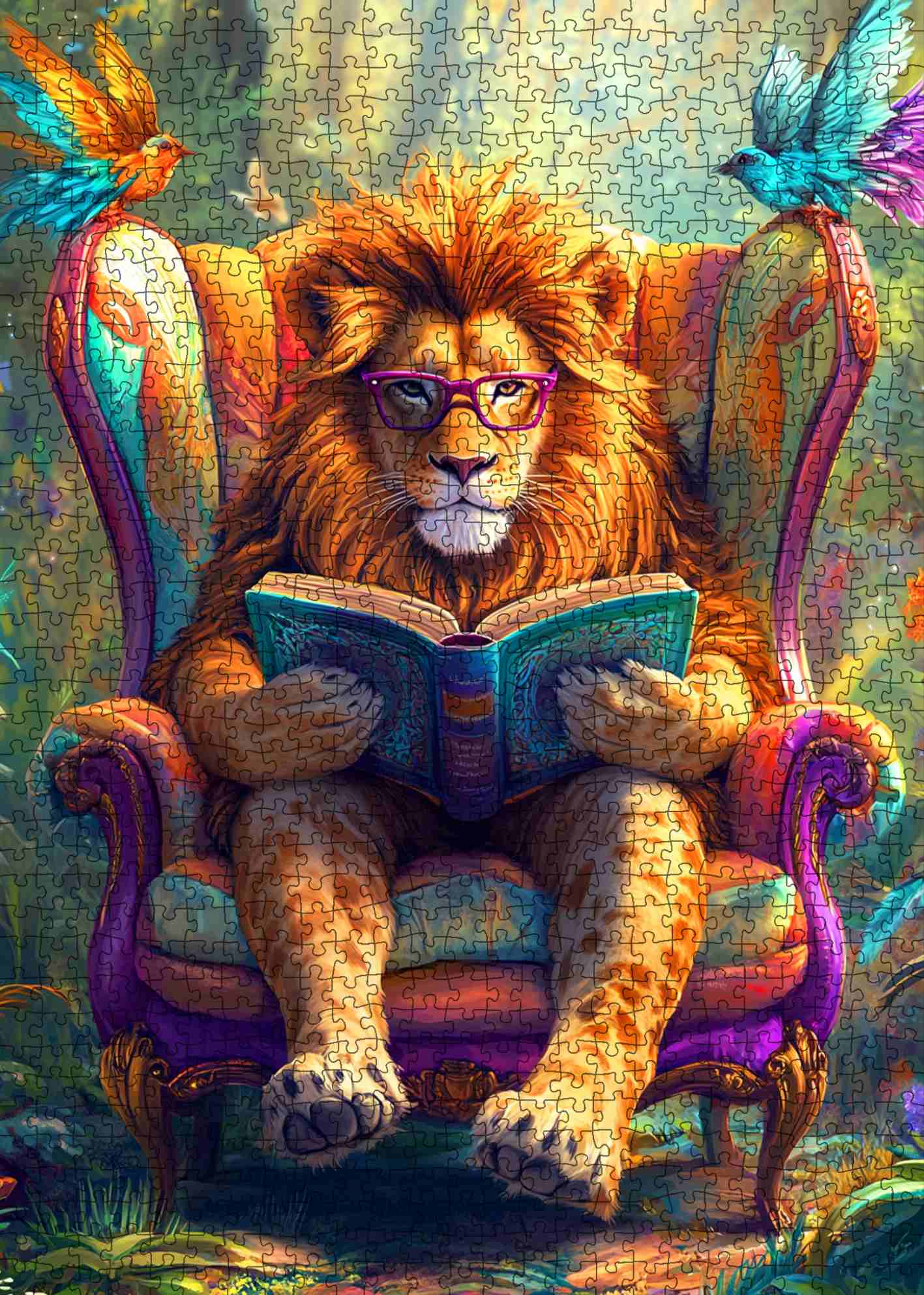 tucocoo-intellectual-lion-reading-puzzle-1000-teile-l-we image 2