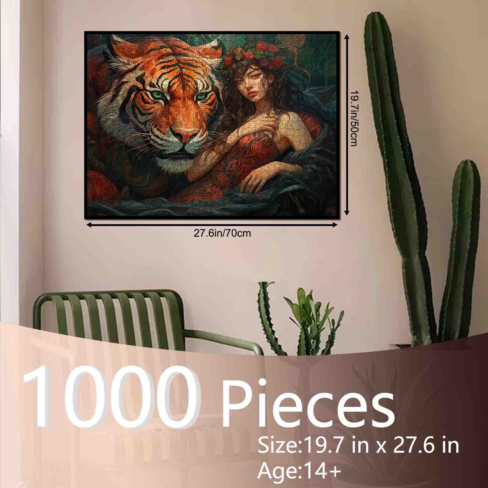 tucocoo-wild-bond-beauty-puzzle-1000-teile-tiger-dschungel image 5