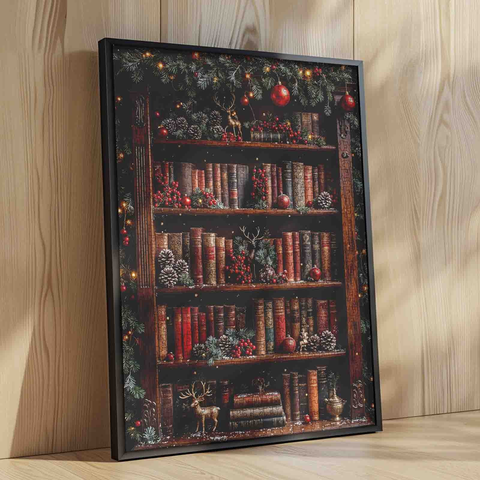 tucocoo-christmas-bookshelf-charm-puzzle-1000-teile-regal image 4