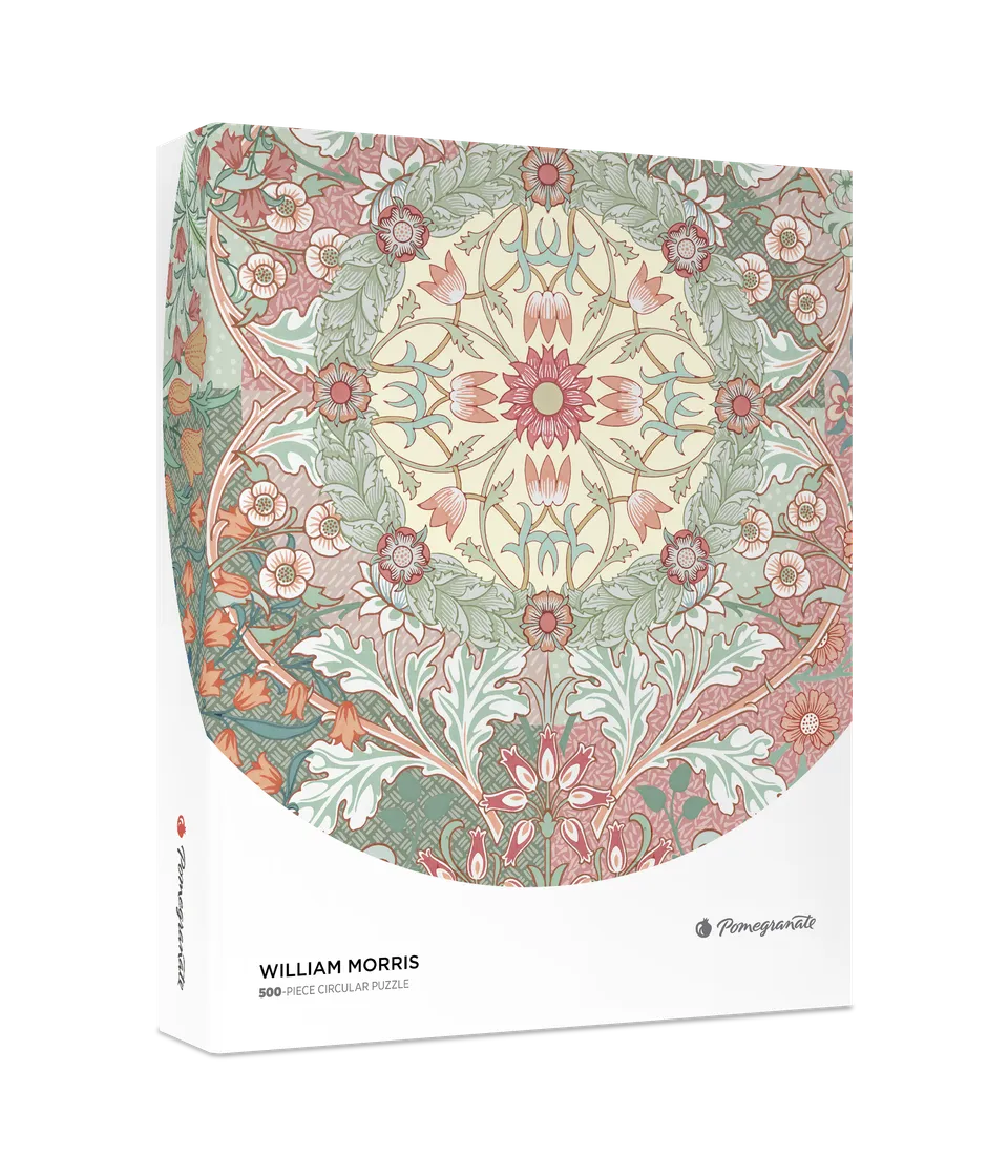 pomegranate-william-morris-puzzle-rund-500-teile-floral image 1