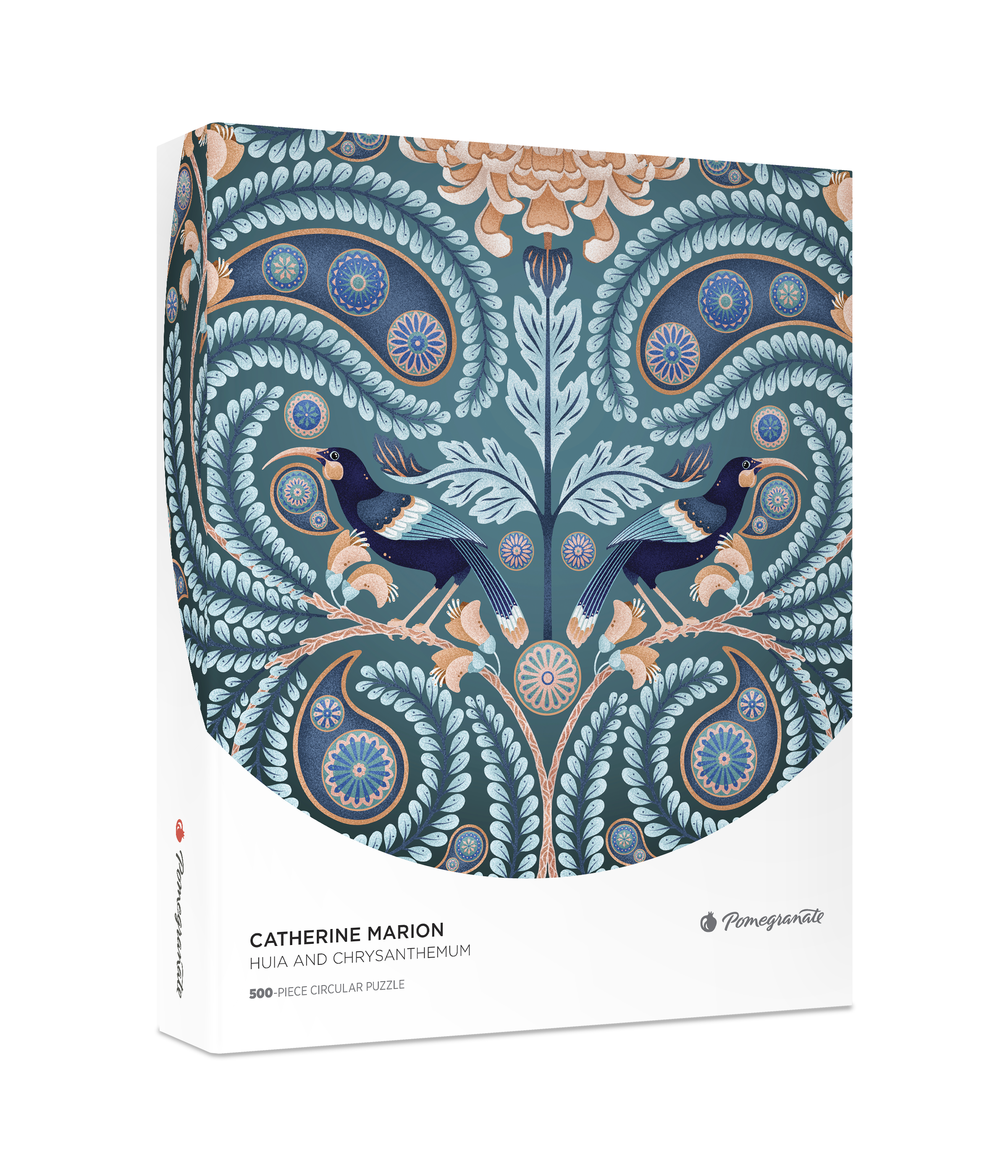 pomegranate-catherine-marion-huia-puzzle-500-teile-rund-blumen image 1
