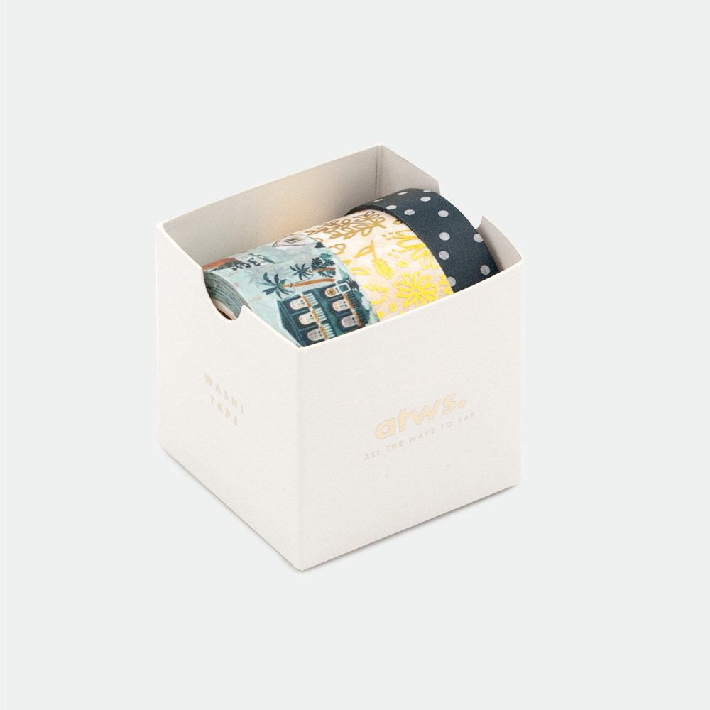 all-the-ways-to-say-snowy-houses-washi-tape-3er-set-gold-2 image 4