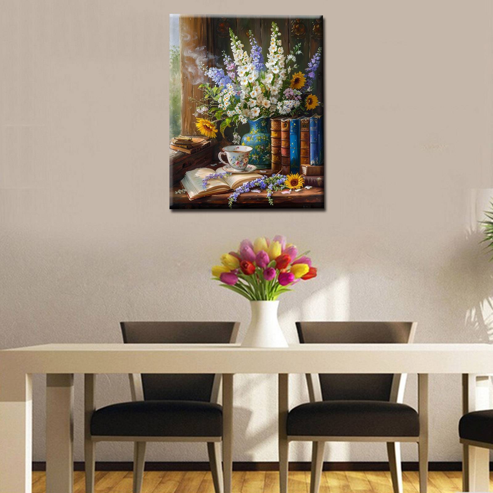 tucocoo-books-flowers-tea-malen-nach-zahlen-40x50-ohne-rahmen image 3