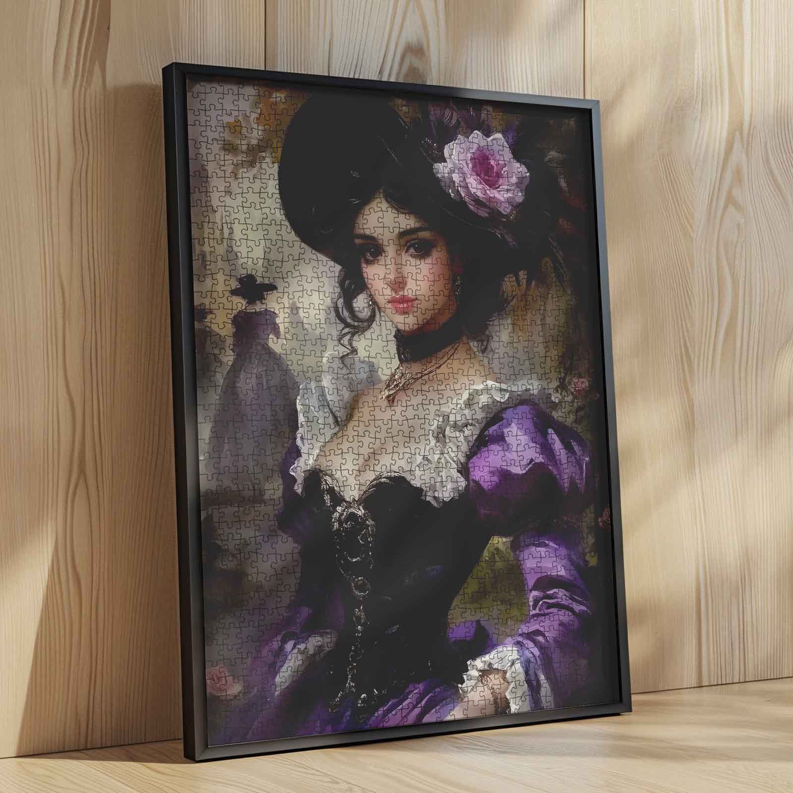 tucocoo-jigsaw-puzzles-victorian-lady-puzzle-1000-teile-lila image 4
