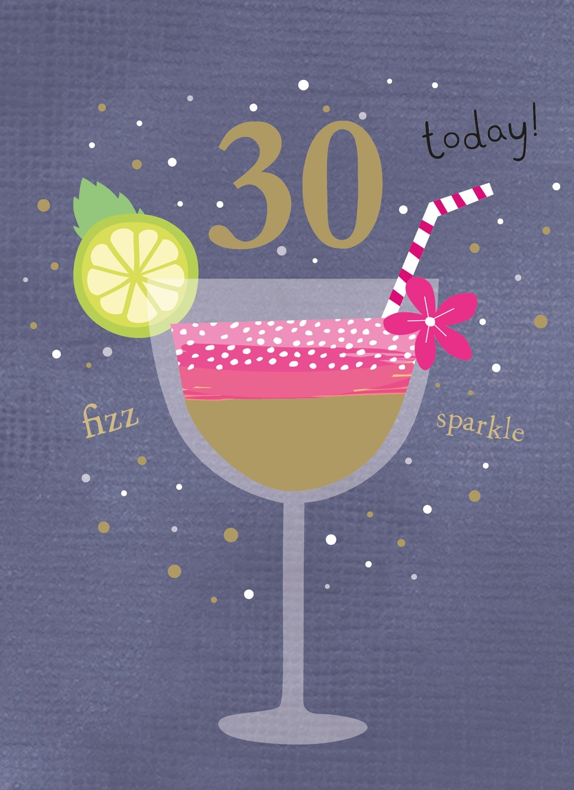 otter-house-age-to-celebrate-30-cocktails-geburtstagskarte image 1