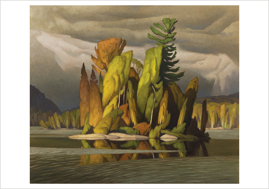 pomegranate-blank-notecards-a-j-casson-little-island-klappkarte-einzeln image 1