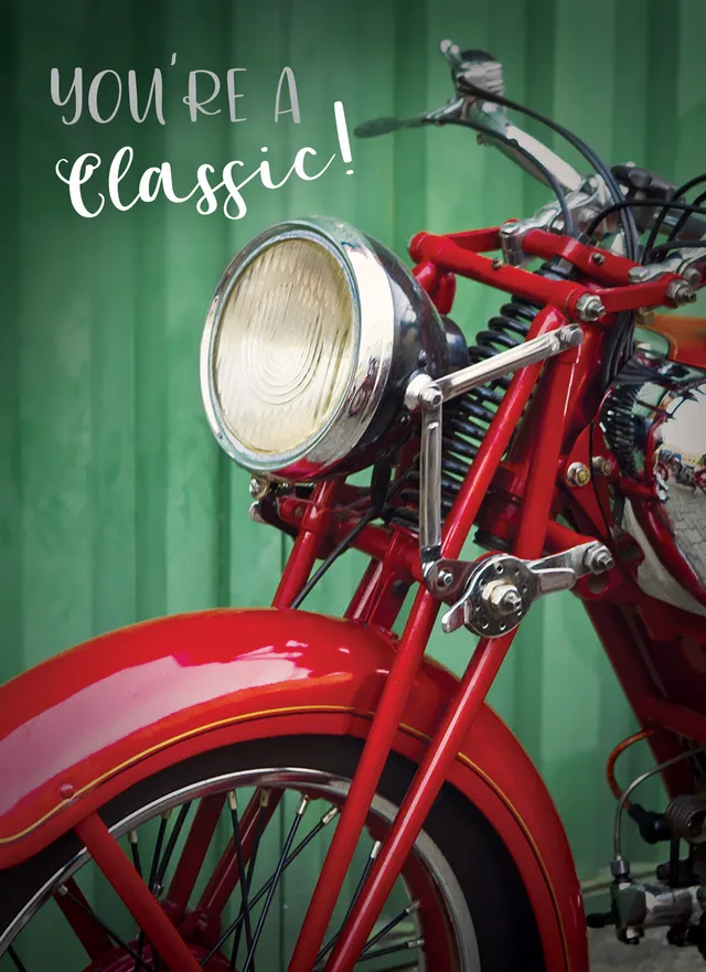 otter-house-first-class-male-motorrad-geburtstagskarte image 1