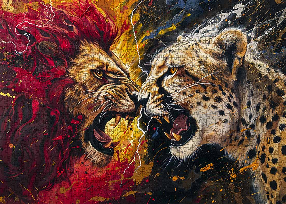 tucocoo-battle-of-beast-puzzle-1000-teile-l-we-gepard image 2