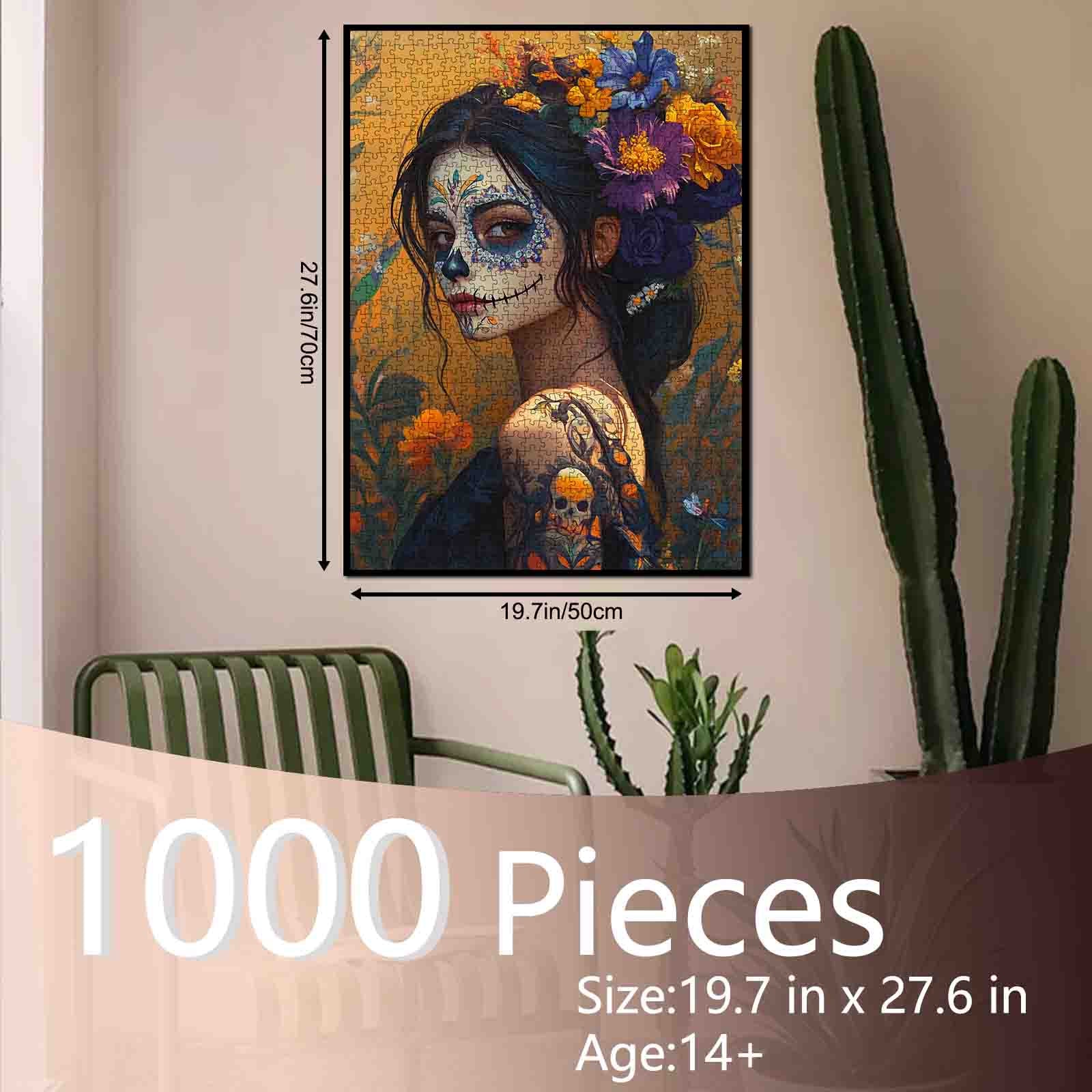 tucocoo-jigsaw-calavera-beauty-puzzle-1000-teile-totenkopf image 5