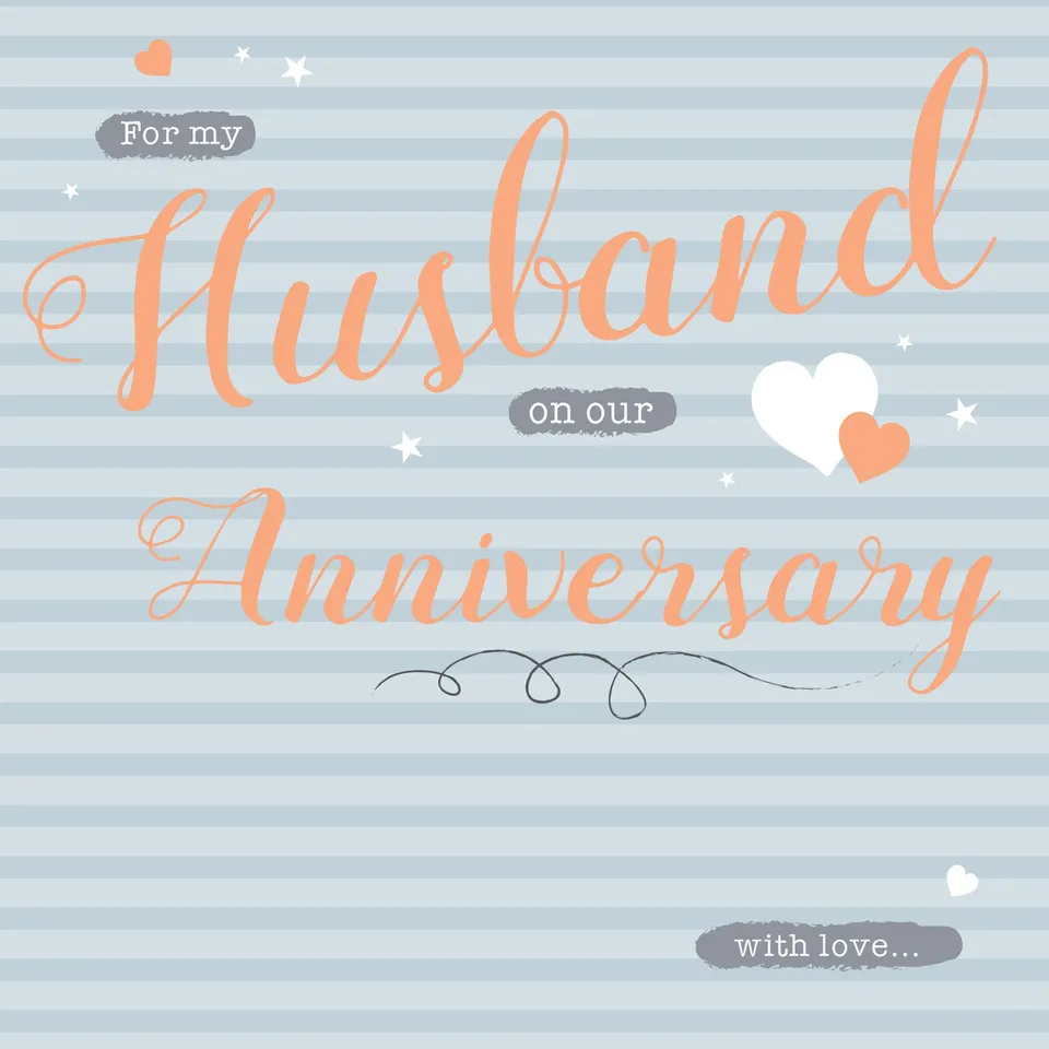 otter-house-anniversary-grey-stripes-gru-karte-ehemann image 1