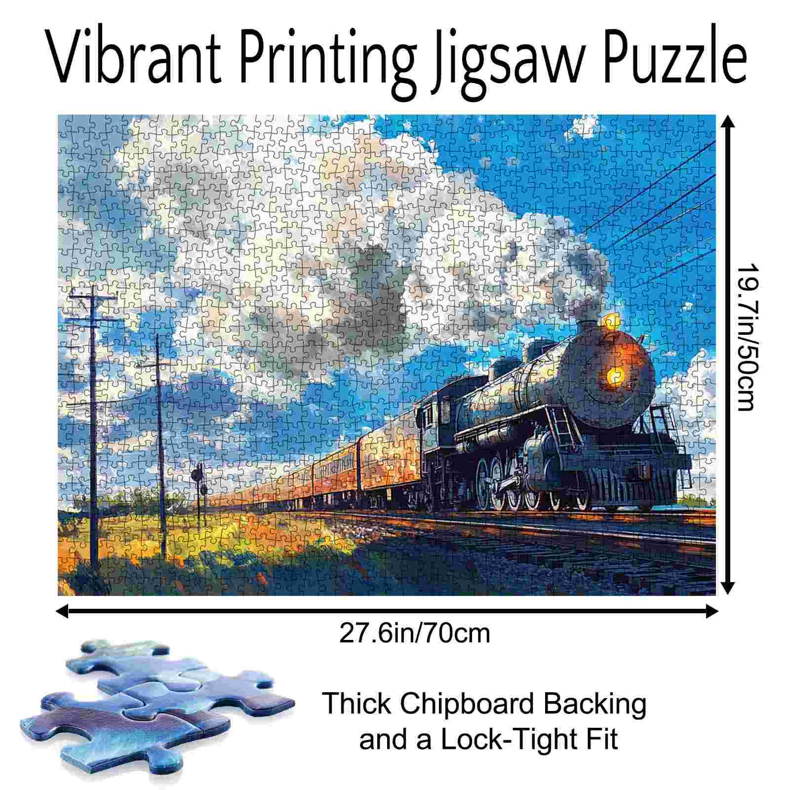 tucocoo-golden-horizon-steam-train-puzzle-1000-teile-zug image 5
