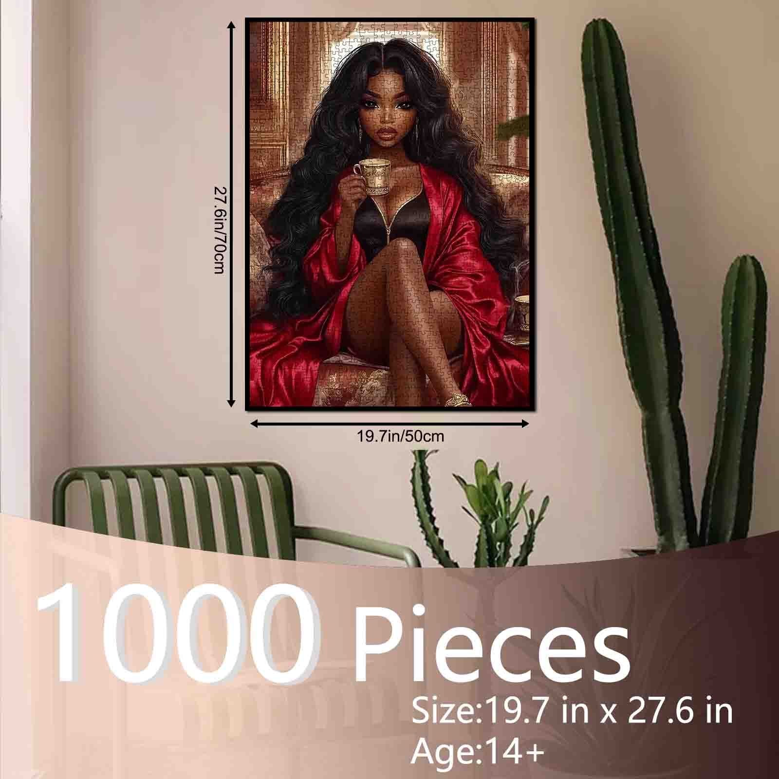 tucocoo-beauty-portrait-puzzle-1000-teile-frau-seidenrobe image 5