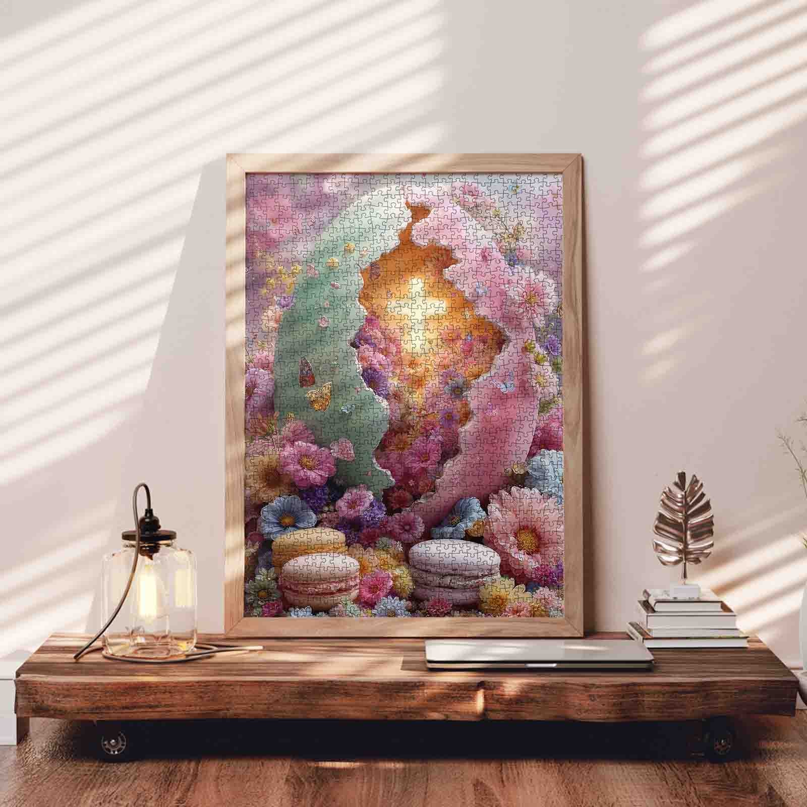 tucocoo-jigsaw-puzzles-floral-easter-bunny-silhouette-dream-puzzle-1000-teile-os image 3