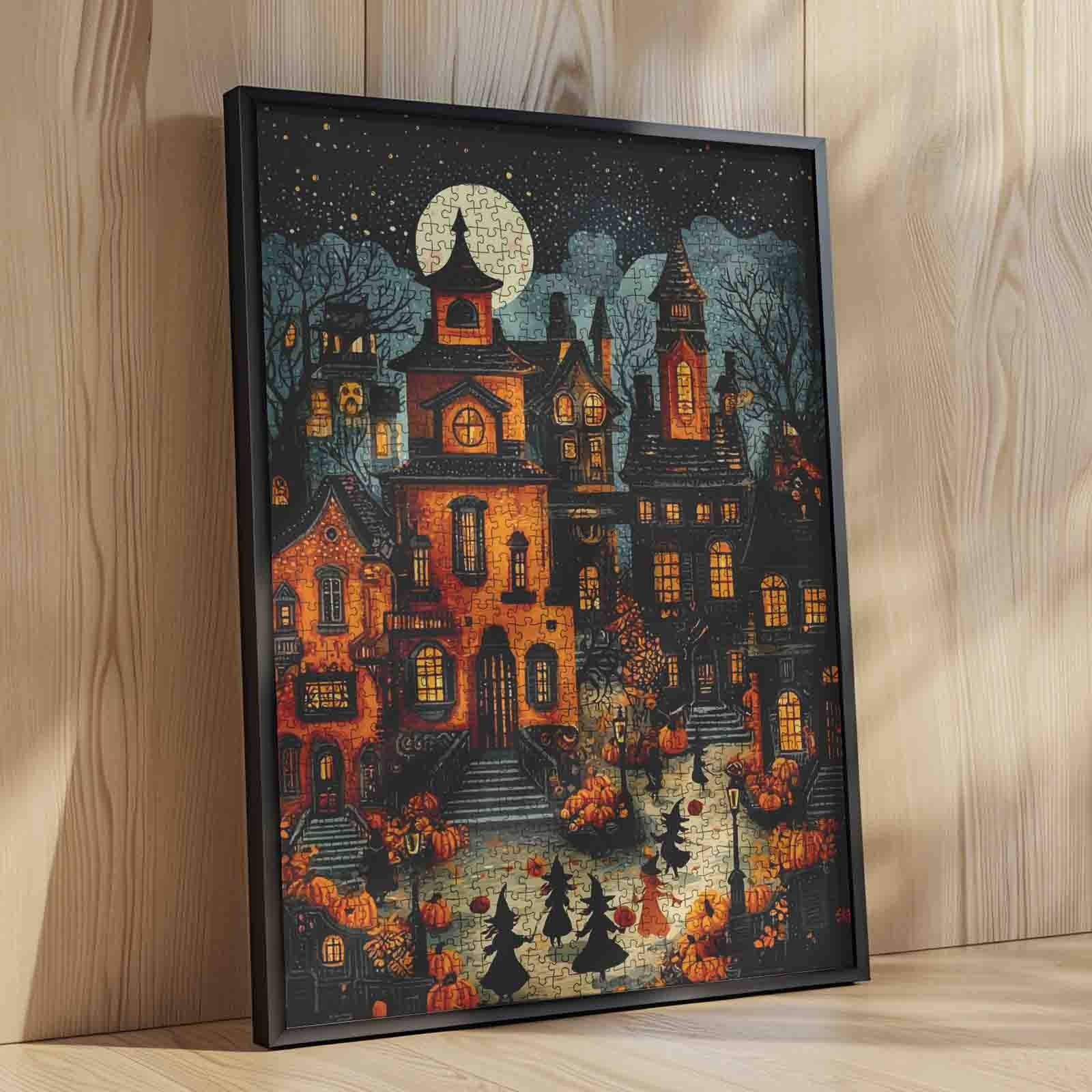 tucocoo-haunted-halloween-street-puzzle-1000-teile-halloween image 4