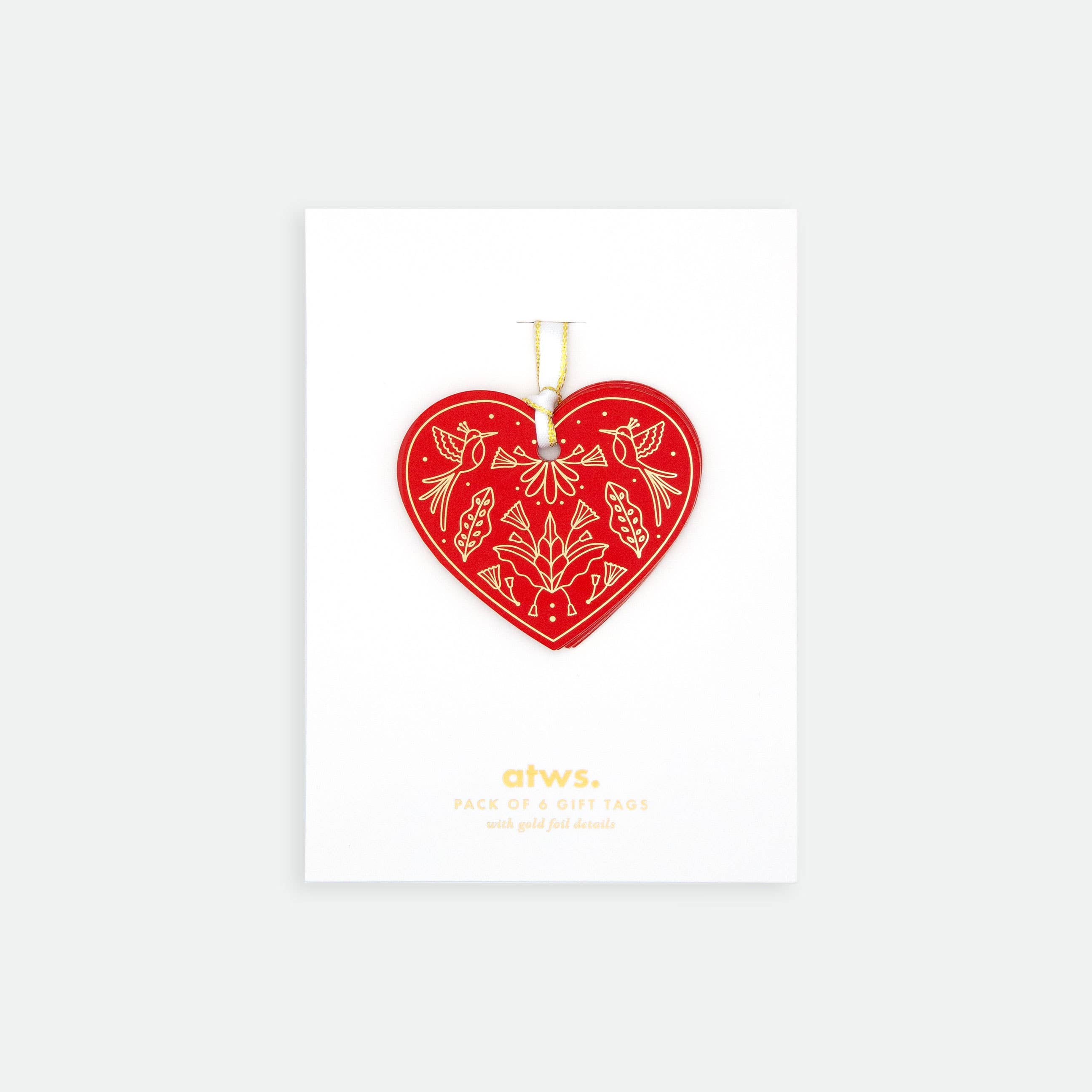 all-the-ways-to-say-red-hearts-geschenkanh-nger-6er-rot-gold image 1
