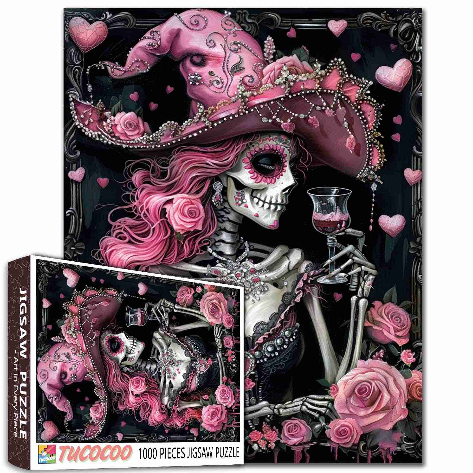 tucocoo-glamorous-skeleton-lady-puzzle-1000-teile-dame image 1