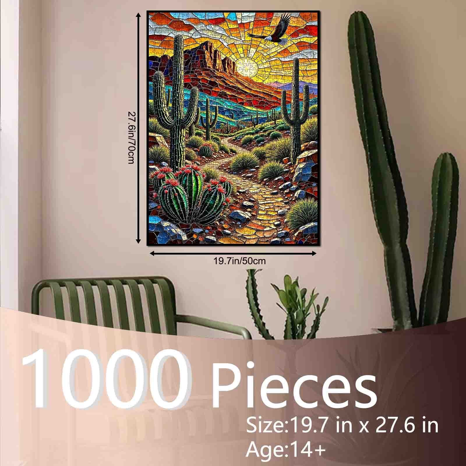 tucocoo-southwest-desert-stained-glass-puzzle-1000-teile-w-ste image 5