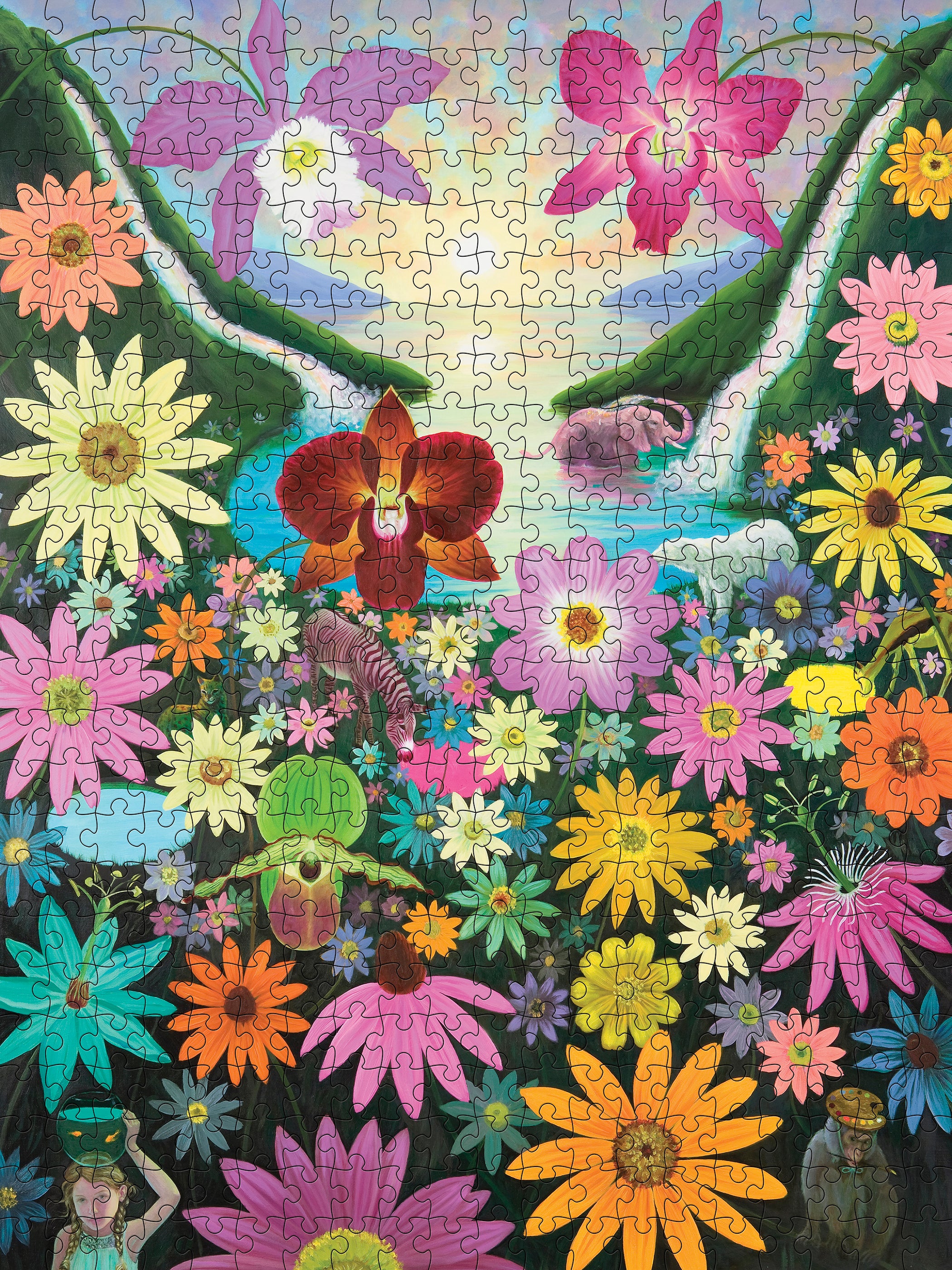 pomegranate-l-c-armstrong-rainbow-falls-puzzle-500-teile image 2