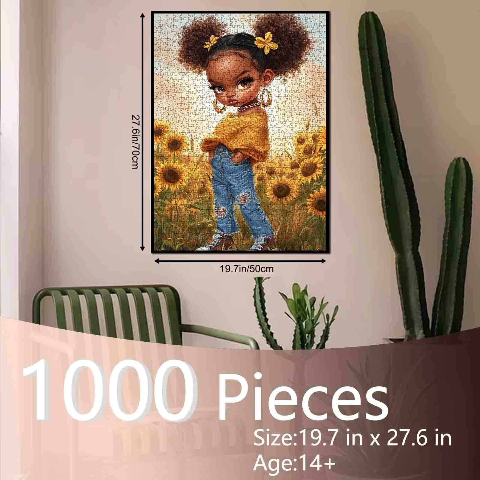 tucocoo-golden-glow-girl-puzzle-1000-teile-sonnenblumen image 5