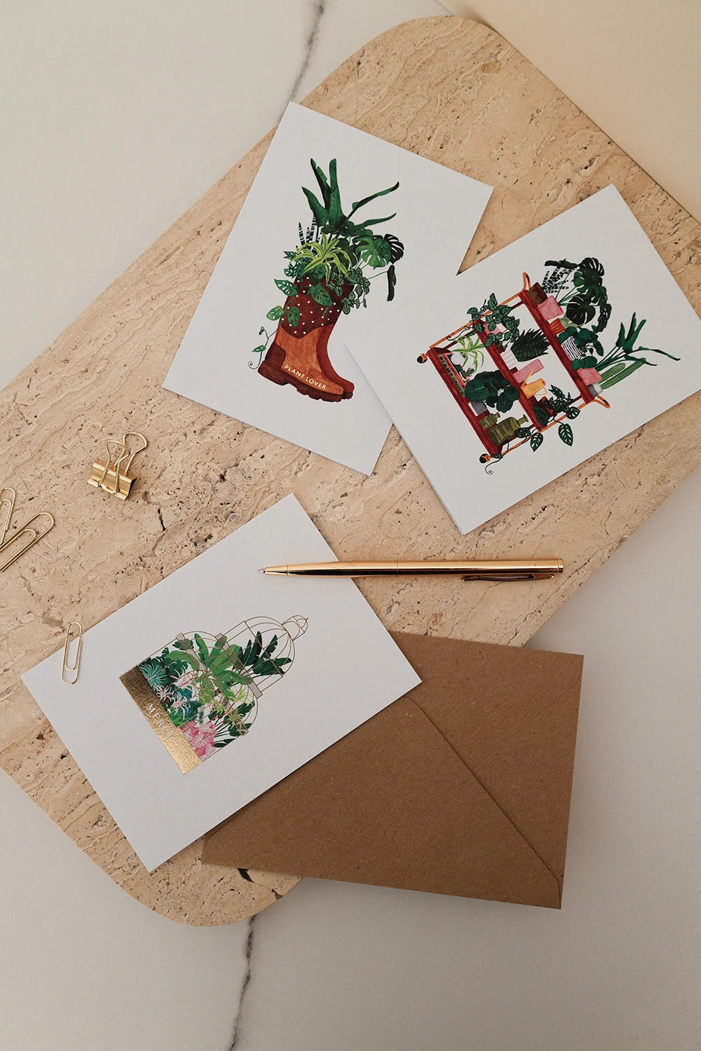 all-the-ways-to-say-plant-lover-boots-gru-karte-a6-pflanzenmotiv image 3