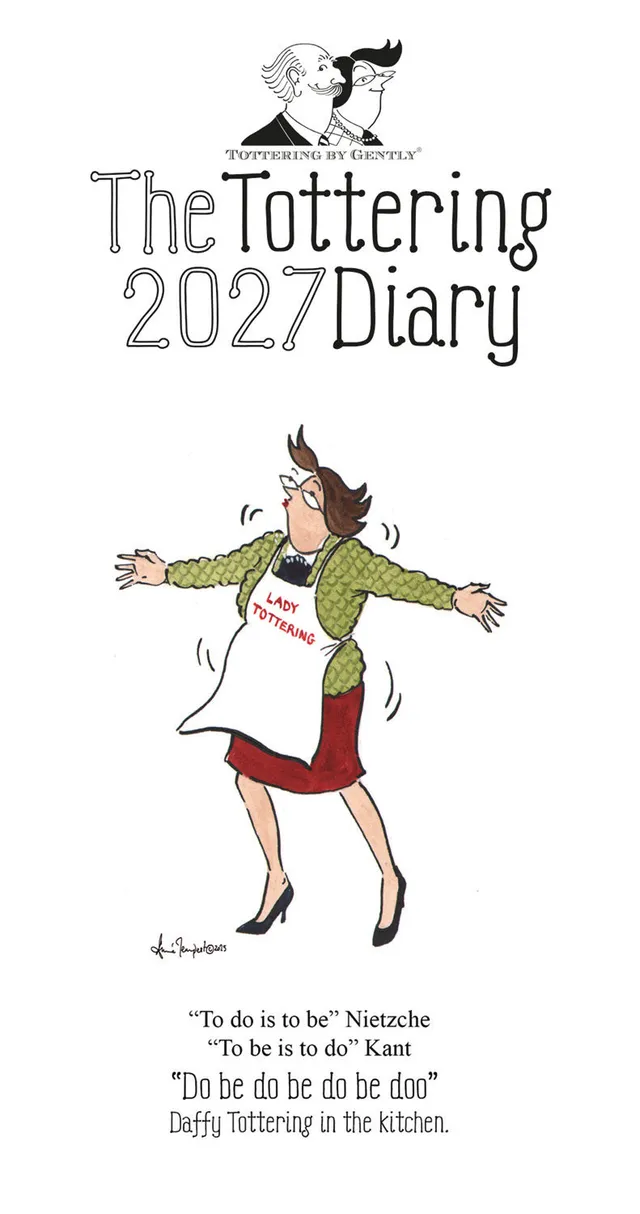 otter-house-tottering-by-gently-slim-diary-2027-taschenkalender image 1