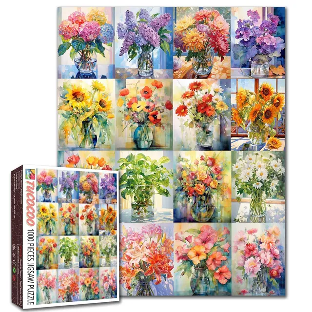 tucocoo-flower-bouquets-puzzle-1000-teile-blumen image 1
