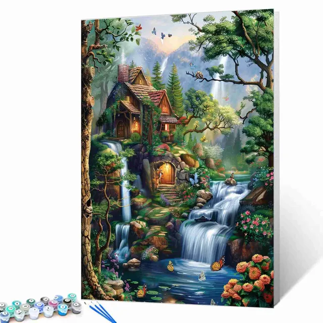 tucocoo-enchanted-forest-cottage-malen-nach-zahlen-40x50cm image 1