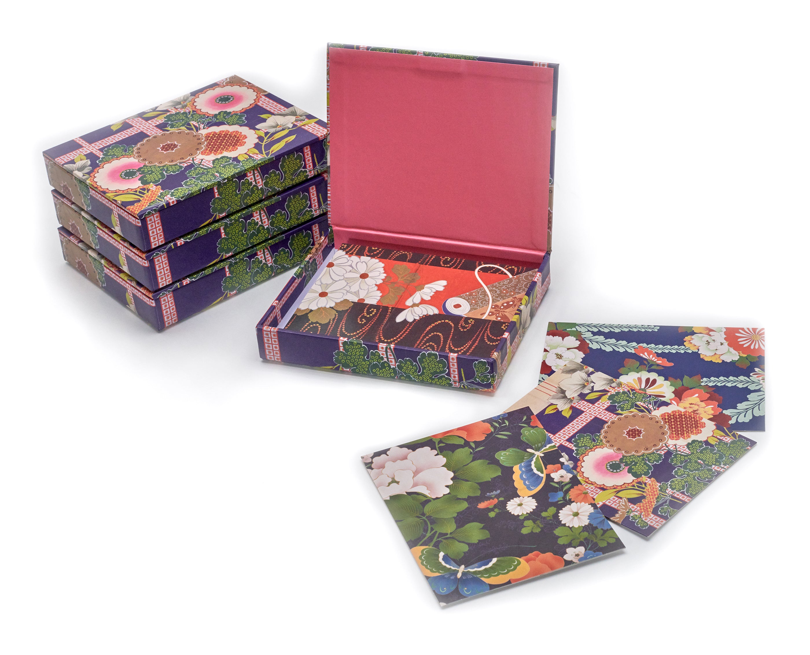 pomegranate-japanese-decorative-designs-gru-karten-set-mit-box image 1