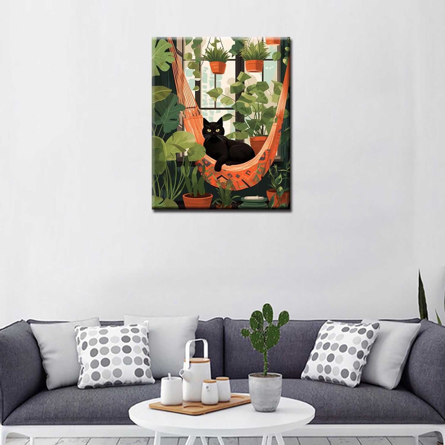 tucocoo-paint-by-numbers-katze-h-ngematten-malen-nach-zahlen-40x50-katzen image 3